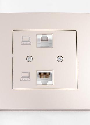 Рамка для розетки tb-2pc ch