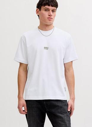 Чоловіча bright white футболка jack & jones