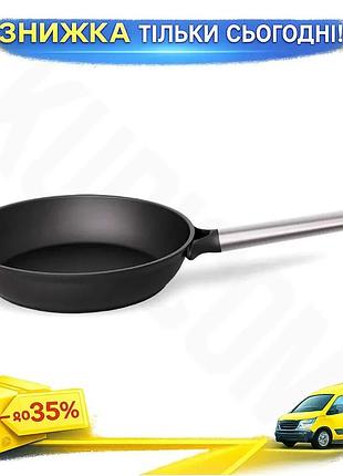 Ku сковорода антипригарная maestro universal fit 26 см глубокая алюминиевая с ручкой из нержавеющей ст uni2l_k