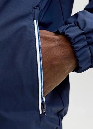 Мужская чёрная прямая куртка jack & jones синий, m 5