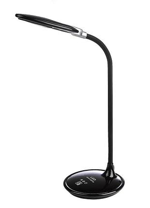 Настольная лампа на гибкой ножке сенсорная sl-66 5w bk brille 32-026