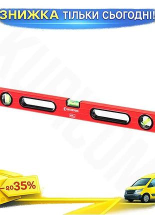 Ku уровень скелетный intertool universal fit 600 мм с 3 уровнями для определения горизонтальности и ве uni2l_k