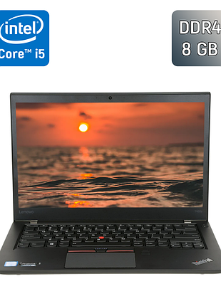 Ноутбук lenovo thinkpad t460s / 14" (1920x1080) ips / intel core i5-6300u (2 (4) ядра по 2.4 - 3.0 ghz) / 8 gb ddr4 / 256 gb ssd /