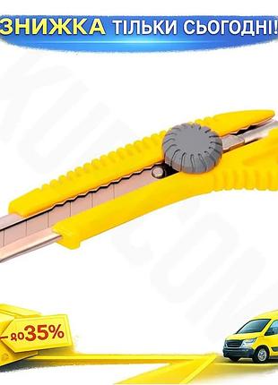 Ku ніж mastertool 18 universal fit мм гвинтовий з пластиковим корпусом та металевою напрямною для різа uni2l_k