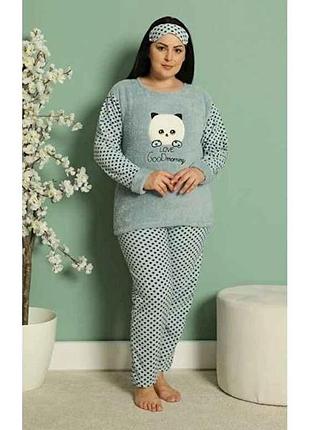 Піжама жіноча кашемір арт.p0169-01870 р.3xl олива тм mody