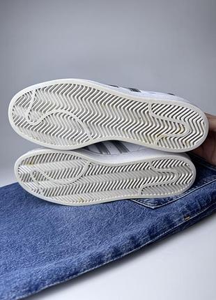 Шкіряні кросівки adidas superstar 8