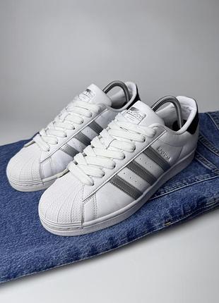 Шкіряні кросівки adidas superstar 7
