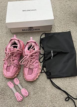 Кросівки balenciaga track 3.0 у рожевому кольорі 38 р 25 см