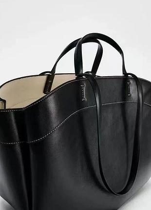 Чорний шопер zara