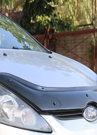 Дефлектор капота (мухобойка) для ford fiesta 2008-2019 (tan24)