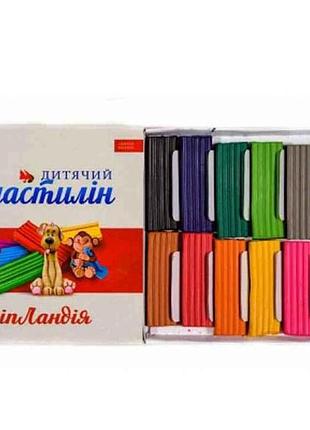 Пластилин 12 цветов х 240г тм террада