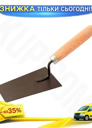 Ku кельма оздоблювальника mastertool universal fit 80x140 мм сталева для нанесення будівельних сумішей uni2l_k