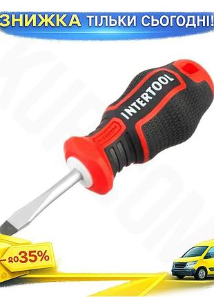 Ku отвертка intertool sl5 universal fit 38 мм storm для профессионалов с магнитным наконечником и рези uni2l_k