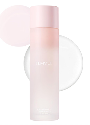 Femmue rose softener milky essence мягкая увлажняющая эссенция-тонер, 145 мл