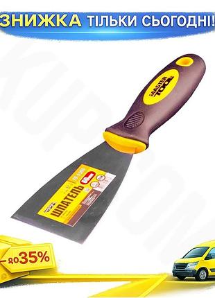 Ku шпатель mastertool 60 universal fit мм из нержавеющей стали для равномерного нанесения строительных uni2l_k