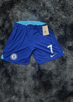 Nike chelsea fc футбольні шорти №7 | сині | оригінальний