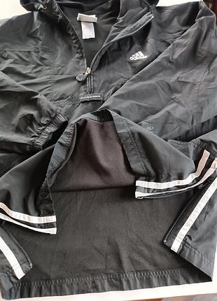 Мужской анорак adidas черный р.м 8