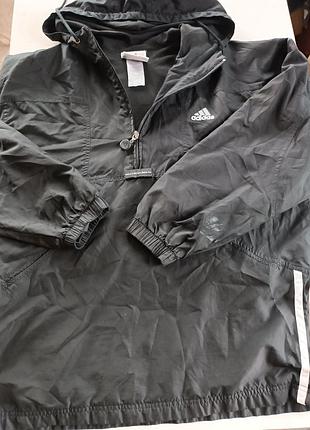 Мужской анорак adidas черный р.м 5