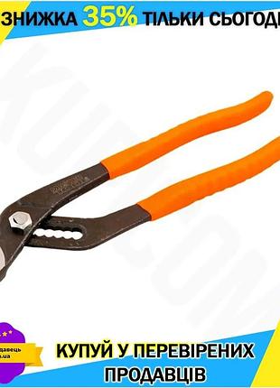 Ku клещи трубные mastertool universal fit 250 мм фосфатированные щипцы для сантехники с закаленными ра uni2l_k