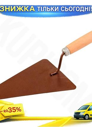 Ku кельма бетонника mastertool universal fit 150x200 мм сталева з дерев'яною рукояткою для штукатурки uni2l_k
