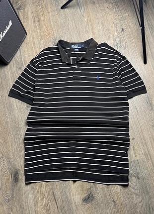 Поло polo ralph lauren у смужку / розмір xl