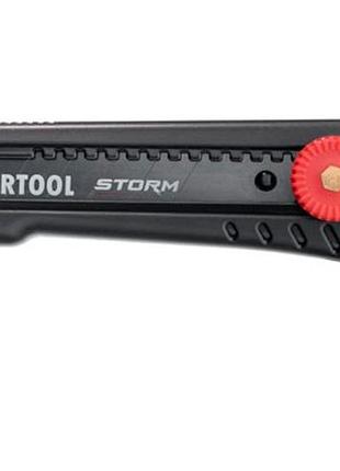 Ku сегментный нож intertool-storm universal fit 18 мм для резки линолеума и разметки пластиковый легки uni2l_k 7
