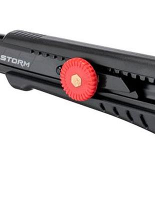 Ku сегментный нож intertool-storm universal fit 18 мм для резки линолеума и разметки пластиковый легки uni2l_k 8