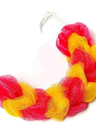 Губка лазнева косичка (сітка) тм perfetto