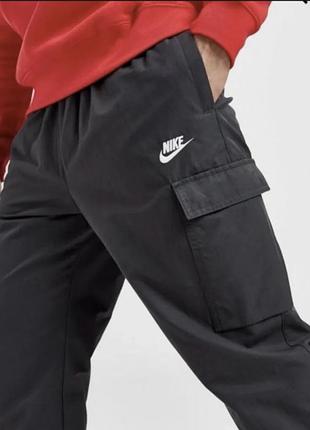 Спортивні штани nike sportswear wool cargo, чорні, s