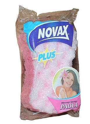 Губка банная массажная paola 0489 тм novax