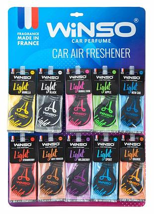 Ku ароматизатор winso light universal fit mix набор 50 шт для автомобиля освежитель воздуха с ароматам uni2l_k 2