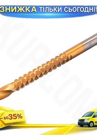Ku свердло-фреза intertool 6 universal fit x 88 мм для свердління деревини та металу універсальне фрез uni2l_k