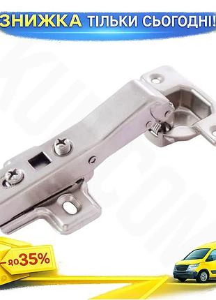 Ku петля меблева fzb universal fit 35 мм x 45° з доводчиком для дверей uni2l_k