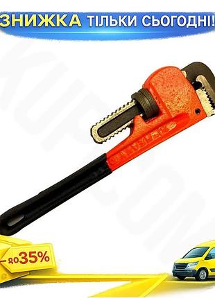 Ku ключ трубний toolex universal fit 250мм stillson pro для сантехніків регулювальний ключ для трубопр uni2l_k