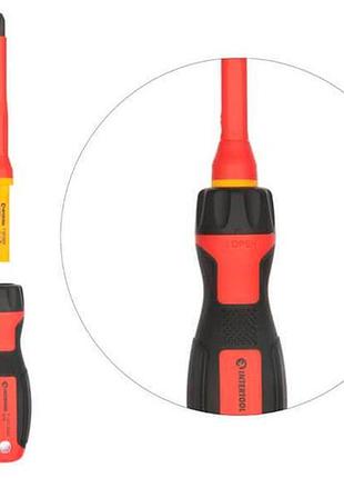 Ku набор диэлектрических отверток universal fit intertool 14 ед для электромонтажных работ с изолирова uni2l_k 4