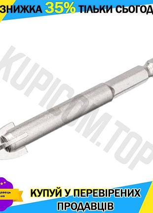 Ku сверло по стеклу universal fit и керамике intertool 12 мм hex для сверления кафеля и фарфора сверло uni2l_k