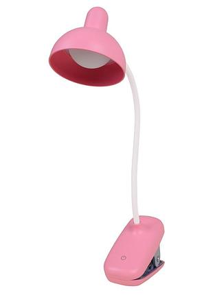 Настільна лампа led з usb 5w pink (sl-124)
