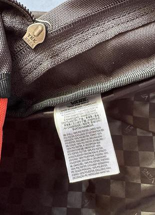Vans wm realm backpack в расцветке paprika/checkerboard 6