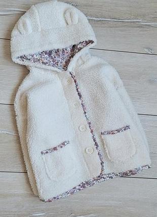 Курточка тедді на дівчинку 1-2 рочки tu