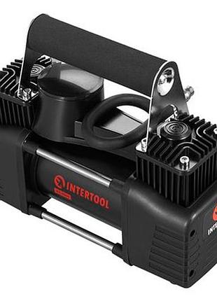 Ku автомобильный компрессор intertool universal fit двухцилиндровый 10 бар 85 л/мин для накачки шин и uni2l_k 4