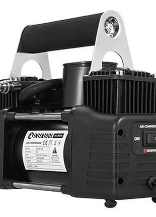 Ku автомобильный компрессор intertool universal fit двухцилиндровый 10 бар 85 л/мин для накачки шин и uni2l_k 9