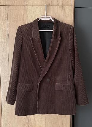 Вельветовий жакет zara woman