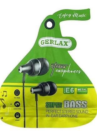 Наушники hands free e6 зеленые тм gerlax