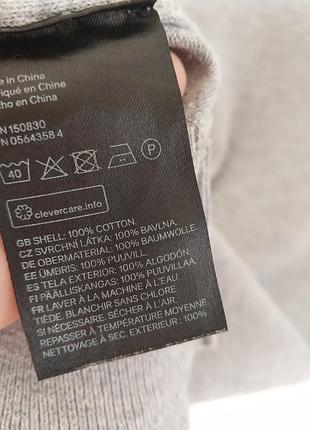 Лонгслив h&amp;m s 44р., серый, хлопок 7