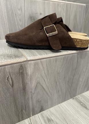 Шльопанці birkenstock boston suede leather unisex
