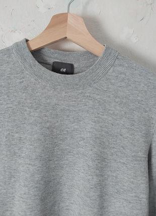 Лонгслив h&amp;m s 44р., серый, хлопок 3