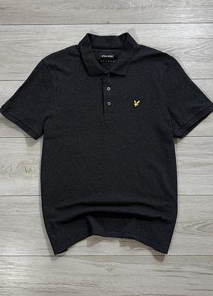 Графитная футболка поло лайл скотт lyle &amp; scott classic graphite, l, оригинал