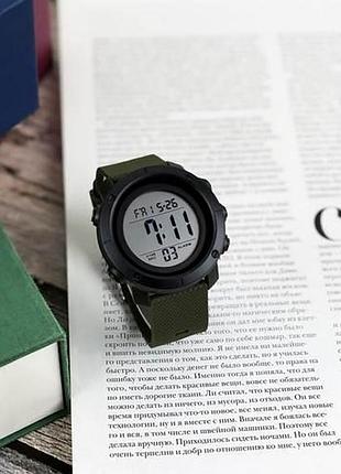 Skmei 1426agwt army green-white 4