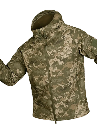 Ku куртка мужская теплая universal fit cm stalker softshell пиксель для военнослужащих осенняя ветроне uni2l_k 3