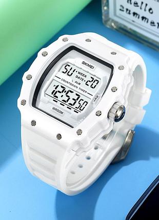 Skmei 2296wt white sale 5